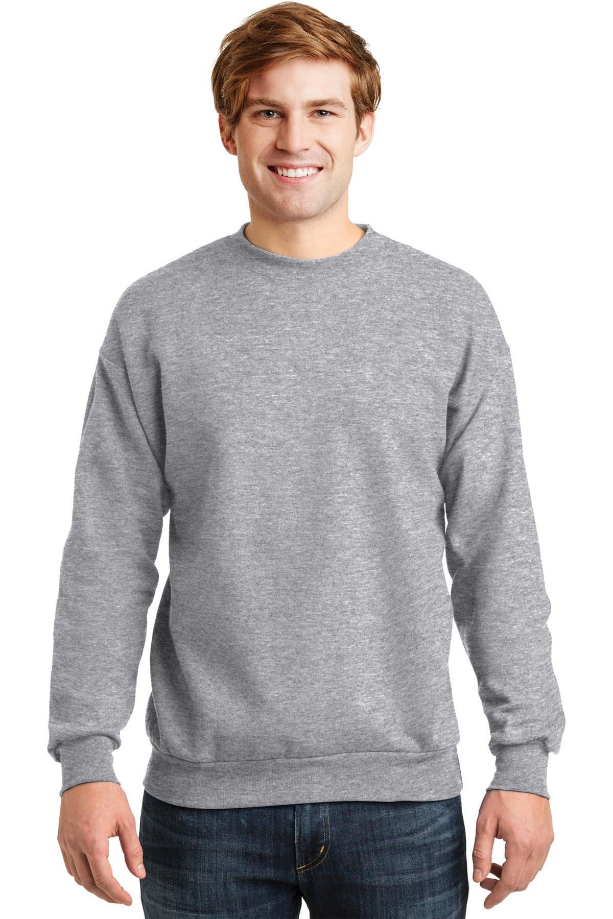 Hanes Men's Long Sleeve Crewneck Sweatshirt - P160 - Walmart.com