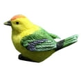 thumbnail image 2 of Hand-Painted Resin Bird Figurine for Garden Decor, Realistic Blue and Yellow Bird Yard Statue, Indoor Outdoor Animal Statue Ornament, DIY Sculpture Tree Decor (Green L), 2 of 5