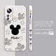 thumbnail image 3 of Case For Xiaomi 13 12 12S 11 11T 10 10S 9 9SE 8 Pro Ultra Lite Colour Simple Liquid Silicone Case Anime Cute Mickey Minnie Mouse, 3 of 5