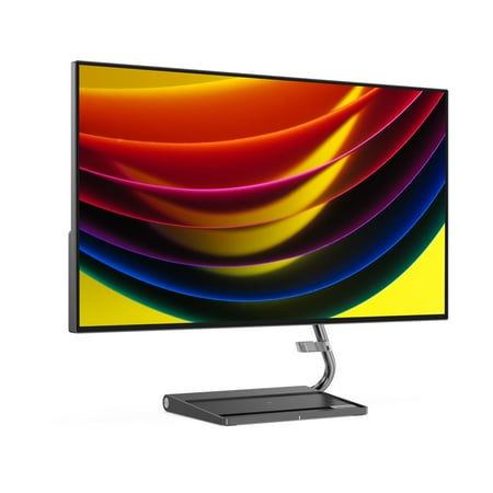Lenovo Qreator 27 27" IPS LED UHD FreeSync Monitor In-Panel Speakers Wireless Charging (DisplayPort, USB-C, HDMI) - Black