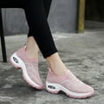 thumbnail image 3 of IUJSOY Women's Walking Shoes Sock Sneakers Slip on Mesh Platform Air Cushion Athletic Nurse Shoes, 3 of 7