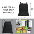 thumbnail image 2 of Xecao Black Glitter for Drawstring Bags,Pull String Backpack Bags,String Bag Sackpack, 2 of 6