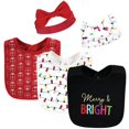 thumbnail image 1 of Infant Girl Cotton Bib and Headband Set 5pk  Damask  One Size, 1 of 5