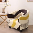 thumbnail image 4 of Cubiertas de Terciopelo para Bañera, Cubierta de Asiento de Sofá Individual Impresa Extraíble, Decoración de Cubierta de Sofá , geometría 3 Soledad Cubiertas De Sofá De Tina, 4 of 9