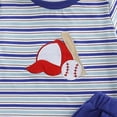 thumbnail image 6 of Toddler Boys Girls Sleepwear Set Truck Crew Neck Tee Shorts 12-15 M 12-18 M 18-24 M Breathable Cotton Elastic Waist Beach Vacation Cute Design (2-3 Years,Blue), 6 of 6