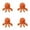 Orange 4PCS, variant on Shaped Chew Toy Cute Pet Companion Anxiety Satisfies Chewing Needs Creates Joyful For Pet And Enhances Intellectual Development