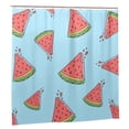 thumbnail image 2 of YFYANG Waterproof Bathroom Shower Curtain, Cartoon Red Watermelon Shower Curtain Set with Hooks, Home Bathroom Tub Decor - 72 "x72", Plastic Hooks, 2 of 6