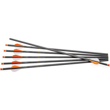 CenterPoint Archery CP400 Select 400-Grain 20-Inch Carbon Arrows AXCCA20TPK Pack of 6