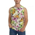 thumbnail image 2 of Fotbe Men's Butterflies2 Print Men's Sleeveless Muscle Tank Tops Casual T-Shirts for Gym Workout Beach-Medium, 2 of 8