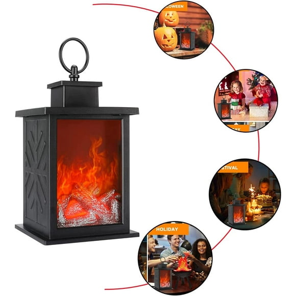 Flame Effect LED Night Light USB LED Flame Lamp Nightlight Dynamic Fire Light Candle Lamp Fireplace Light Decoration Lighting
