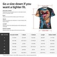 thumbnail image 4 of Bixox Men's Blue Dinosaur Printed Short Sleeve Skinny Athletic T-Shirt, 4 of 6