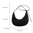 thumbnail image 3 of Rhinestones Crescent Crossbody Bag Casual Lady Shoulder Bag para fiesta (negro) Tmvgtek Para Estrenar, 3 of 9