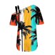 thumbnail image 4 of Tops de Ajuste Suelto para las Mujeres Moda Impresa Doble Suspensión Manga Corta Top Suelto, Blusa Casual Ligera, 4 of 5