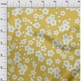 thumbnail image 3 of oneOone Rayon Yellow Fabric Asian Japanese Floral Craft Projects Decor Fabric Printed By The Yard 56 Inch Wide, 3 of 4