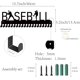 thumbnail image 2 of Exhibidor de medallas de béisbol, soporte para medallas, estante colgante deportivo de metal, premios para atletas, decoración de pared de hierro con 20 ganchos, 2 of 9