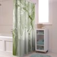 thumbnail image 4 of Spring Sage Green Marble Shower Curtain, Wild Marble Texture Shower Curtain Set with Hooks, Spring Summer Waterproof Fabric Shower Curtains for Bathroom Decor, 72x84 Inch Bath Curtain, 4 of 6