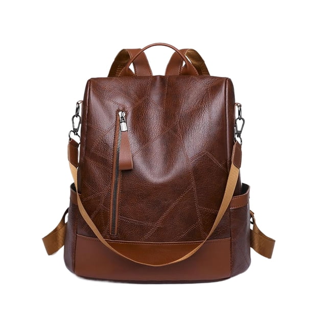 Mochila de Viaje Minnieouse Hardware Texturizado Color Marrón