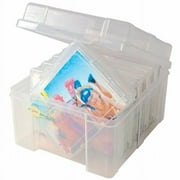 BAMILL 5x7 inch Photo Storage Box Plastic Picture Keeper 6 Colorful Photo  Cases