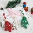 thumbnail image 6 of NEONWE 9 Pack Crochet Christmas Tree Ornaments - Boho Tassel Pendant Wall Hanging, Winter New Year Gift Party Supplies Home Decor, 6 of 12