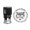 Black, variant on Printtoo Black Housewarming Address Roound Personalized Self Inking Address Stamp Custom Housewarming Rubber Stamper-50 mm Diameter