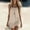Beige, variant on QUNYINEY Summer Sun Dresses Women Plus Size Sleeveless A Line Mini Casual Slip Dress Square Neckline Loose Fit Lounge Solid Ruffle Dresses