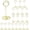 Gold, variant on Table Number Holders 20Packs - 3.35 Inch Table Number Stands Place Card Holder for Wedding Party Graduation Reception Restaurant Home Photo Picture Office Memo (Gold, 3.35")