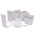 thumbnail image 7 of 2 Tier Multipurpose Sorter Basket - Bathroom Laundry Hamper Basket with Rolling Wheels 17.32''x12.2''x29.13'' Floor-Standing Clothe Storage Basket for Kitchen Bedroom Living Room, 7 of 7