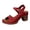 D, variant on Sandals for Women with Ankle Strap Buckle Chunky Mid Heel Open Toe Summer Party Dress Shoes