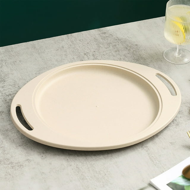 sdhkgrrt Assiettes Ovales Résistantes à la Chaleur, Assiettes Ovales pour Steak avec Design Résistant à la Chaleur et Antichoc, Plats de Service de Qualité Restaurant pour Four à Table