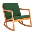 thumbnail image 4 of SAFAVIEH Vernon Outdoor Patio Rocking Chair, Natural/Green, 4 of 12