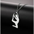thumbnail image 3 of Inspirational Gymnast Pendant Necklace Ballet Ballerina Sports Dance Solo USA Gymnastics Choker Team Jewelry Woman Coach Daughter, 3 of 14