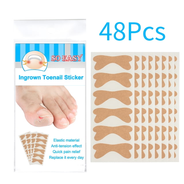 Corrector de Uñas Encarnadas en Forma de Mariposa, 48 Piezas, Material TPU, Color Café, Ideal para Cuidado de Uñas, Tamaño Compacto