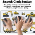 thumbnail image 5 of Big Mouse Pad Yellow, Keyboard Mouse Pads Computer Mats, Big Gaming Mouse Pad Waterproof Non-Slip Rubber Base, 35.4 X 15.7 inch for Work/Game/Office/Home Large Construction Equipment, 5 of 6