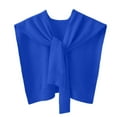 thumbnail image 2 of CHIUNL Colorful Western - Knitted Outer Shawl Wraps for Women, Warming Scarf for Women, Fashionable Poncho Ruana Cape Open Front for Spring Fall Winter Decorations, Birthday Gifts (Blue), 2 of 3