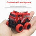 thumbnail image 3 of Alloy Cartoon Large Wheel Car Model 4-Piece Set of Engineering Car Sanitation Cleaning Car Q Version Model for Children, 3 of 9