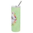 thumbnail image 3 of Carolines Treasures CK4332TBL20 White Mini Poodle Green Flowers Stainless Steel 20 oz Skinny Tumbler 20 oz multicolor, 3 of 3