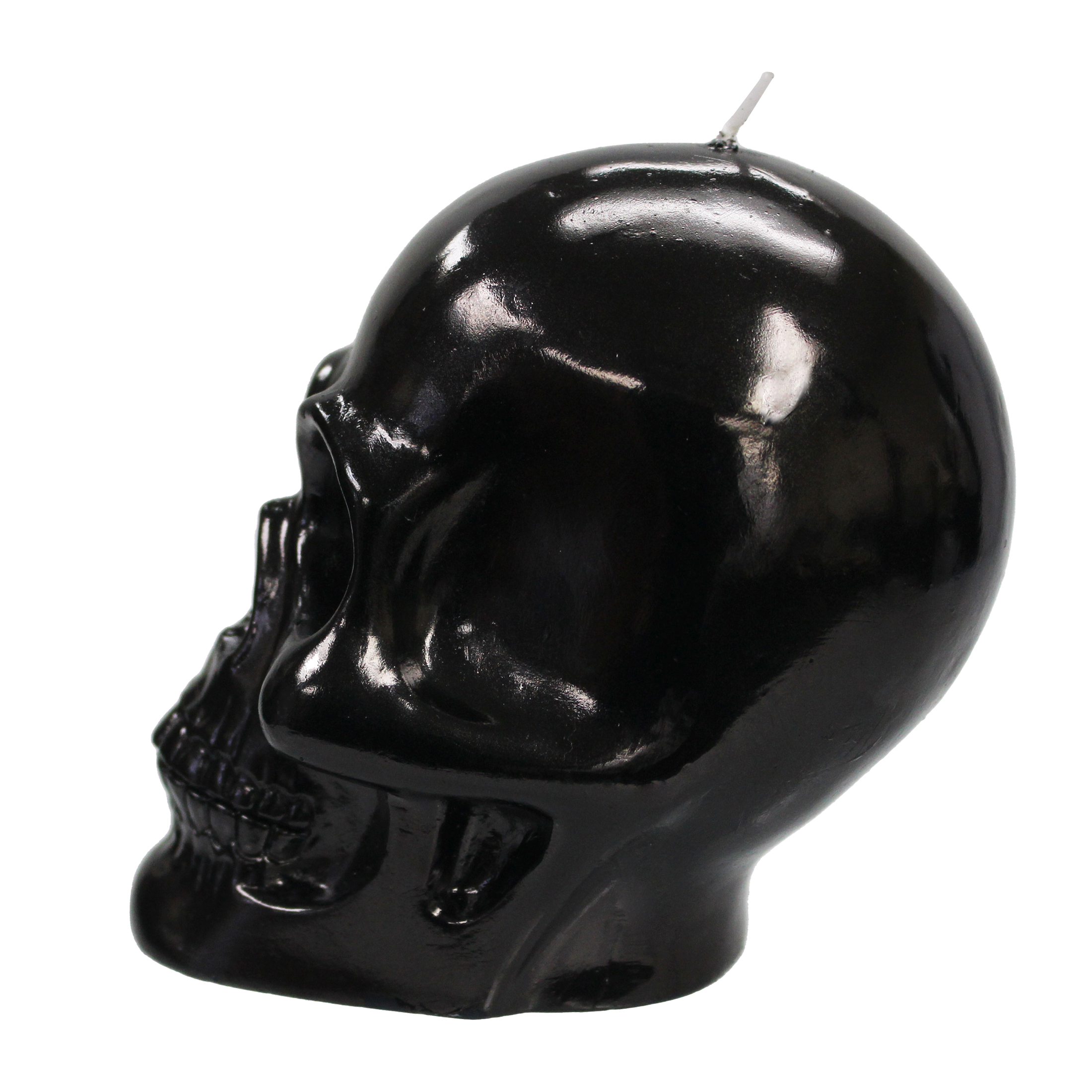 Mainstays Unscented Skull Candle, 4.5 inches, Black
