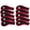 Black+Red, variant on Bopika Golf Club Iron Head Covers Set, 10pcs Neoprene Zipper Iron Covers
