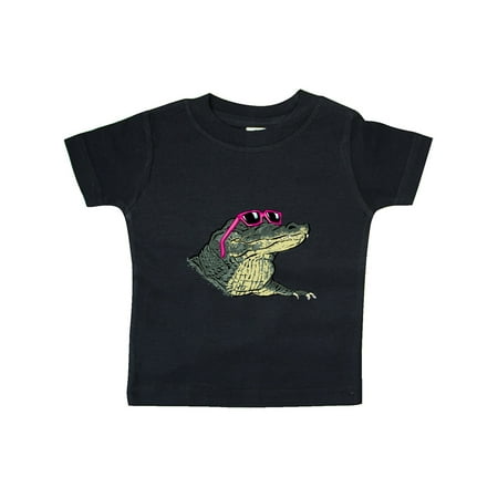 

Inktastic Sunny Gator in Pink Sunglasses Gift Baby Boy or Baby Girl T-Shirt
