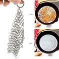 thumbnail image 4 of Grattoir en Filet d'Acier Inoxydable pour Casseroles Poêles Raclette Brosse pour Cuisine Poêles Nouveau, 4 of 9