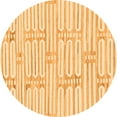 thumbnail image 1 of Ahgly Company Indoor Round Solid Orange Modern Area Rugs, 7' Round, 1 of 4