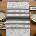 thumbnail image 5 of Table Runners 90 Inches Long Dress Scarves, Grey Stripes Abstract Farmhouse Coffee/Dining/Kitchen Table Runner for Living Room, Geometric Spring Flowers Country 13x90 Inch, 5 of 9