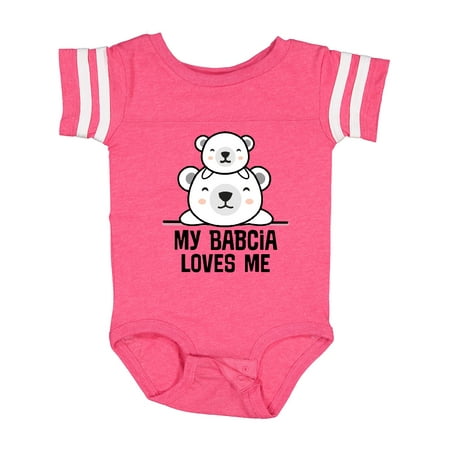 

Inktastic My Babcia Loves Me Bear Baby Boy Boys or Girls Baby Bodysuit