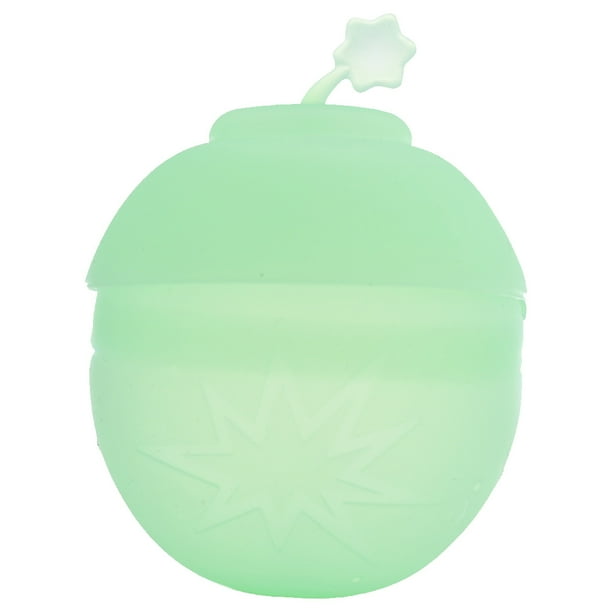 Globos de agua reutilizables de silicona, bombas de agua recargables para salpicaduras para niños (verde)