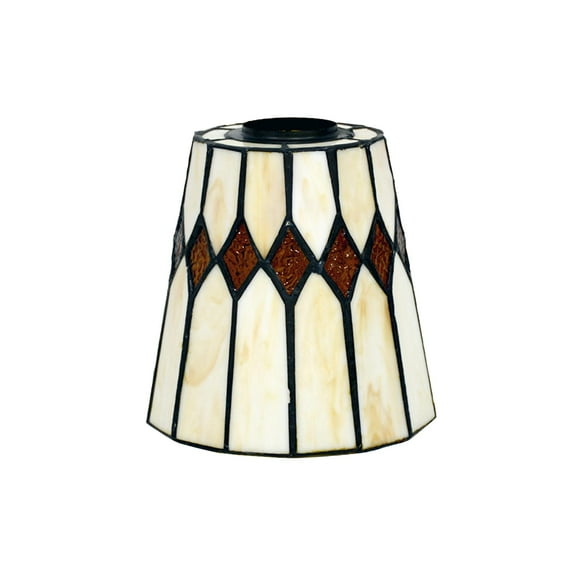 KAYYELAMP 1 Count Handmade Lamp Accessories Lamp Shades Stained Glass Rhombic Barrel Lamp Shades Retro Style For DIY Wall Lamp Table Lamp Pendant Lighting Home Decorated