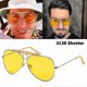 thumbnail image 2 of New Fashion 3138 Shooter Style Vintage Aviation Sunglasses Metal Circle Brand Design Sun Glasses Oculos De Sol With Hood, 2 of 5
