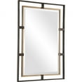 thumbnail image 3 of Uttermost Carrizo Gold & Bronze Rectangle Mirror, 3 of 5