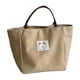 thumbnail image 4 of Bolso de lona para mujer, pequeño, moderno, tipo tote, con asa superior Beige, 4 of 8