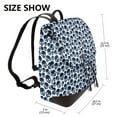 thumbnail image 2 of Fotbe black Skull white Mochila Bolso con Estampado para Mujer, Mochila Antirrobo de Nylon Impermeable, Bolsa Ligera de Hombro, 2 of 4