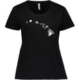 thumbnail image 3 of Inktastic Hawaii Silhouette Mandala Women's Plus Size T-Shirt, 3 of 5